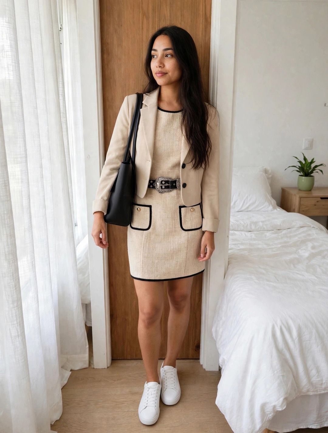 SHEIN Outfit Idea: Cozy layers, polished finish