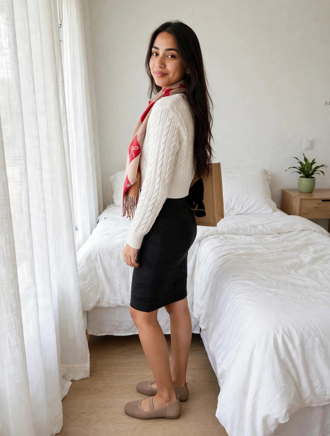 SHEIN Outfit Idea: Scarf girls, this one's for you
