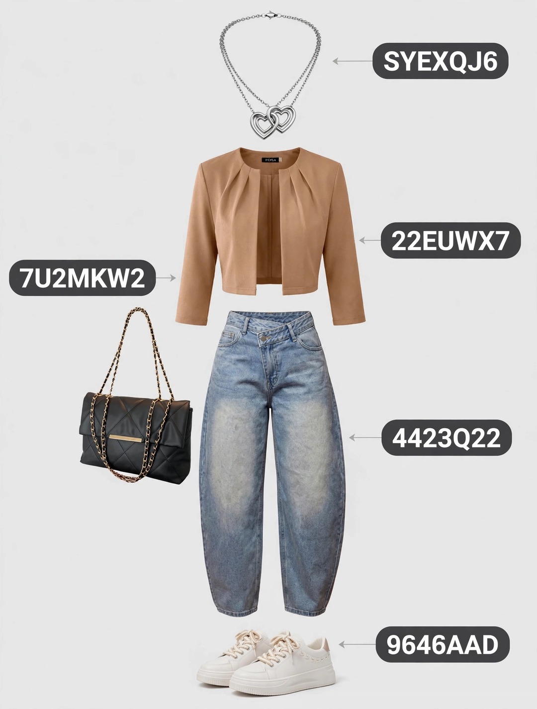 SHEIN Outfit Idea: Cozy but make it chic 🧣 5 blazer + cardigan looks — type each